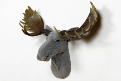 Moose, Beaded, air rifle BBs, Life size with antlers