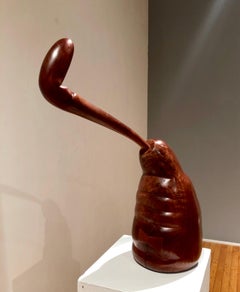 Wood Sculpture, The Wrangler, Handcarved Reclaimed Wood