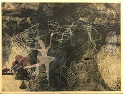 Back to the Forest, diptych, layered dark images of animals plants nature