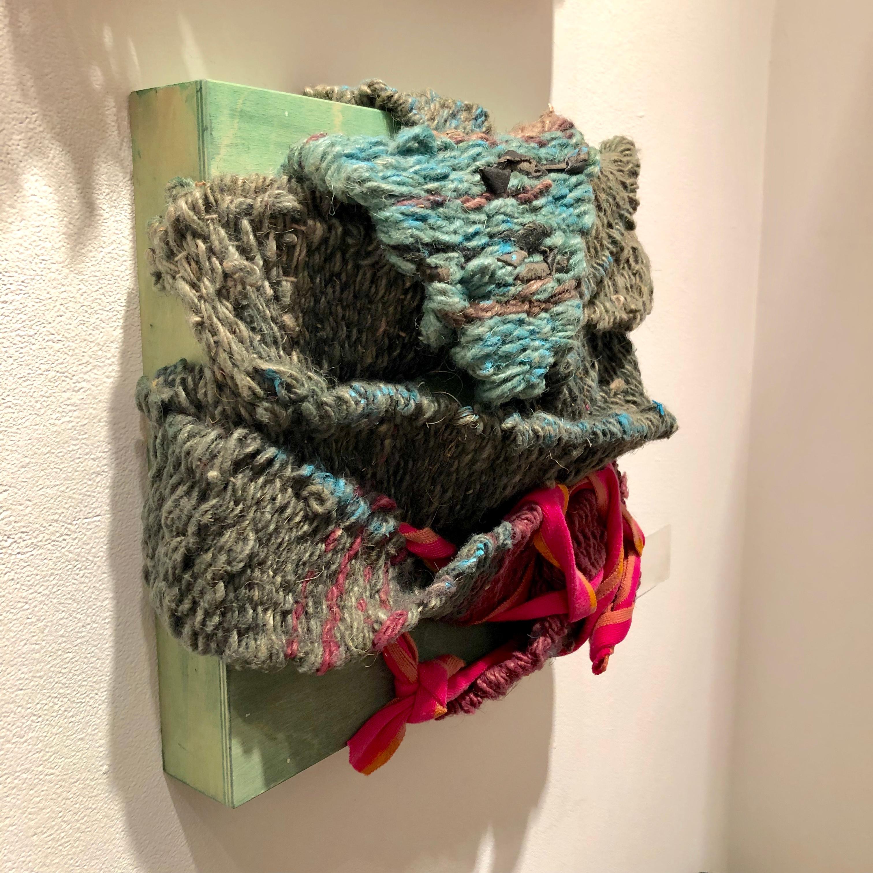 Fabric sculptures in vibrant, bold color and various interesting textures. Pieces are sold individually and can be combined to create a larger composition. 

Diane Cooper’s subtle use of materials was inspired by Japanese aesthetic. Living in Japan,