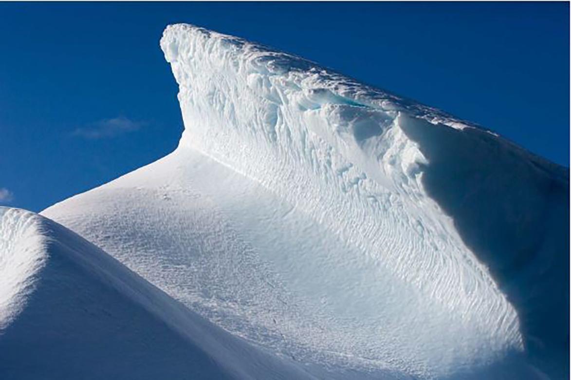 Bonnie Lautenberg Landscape Print - Fragile Elements 4, Antarctic icebergs landscape photograph 