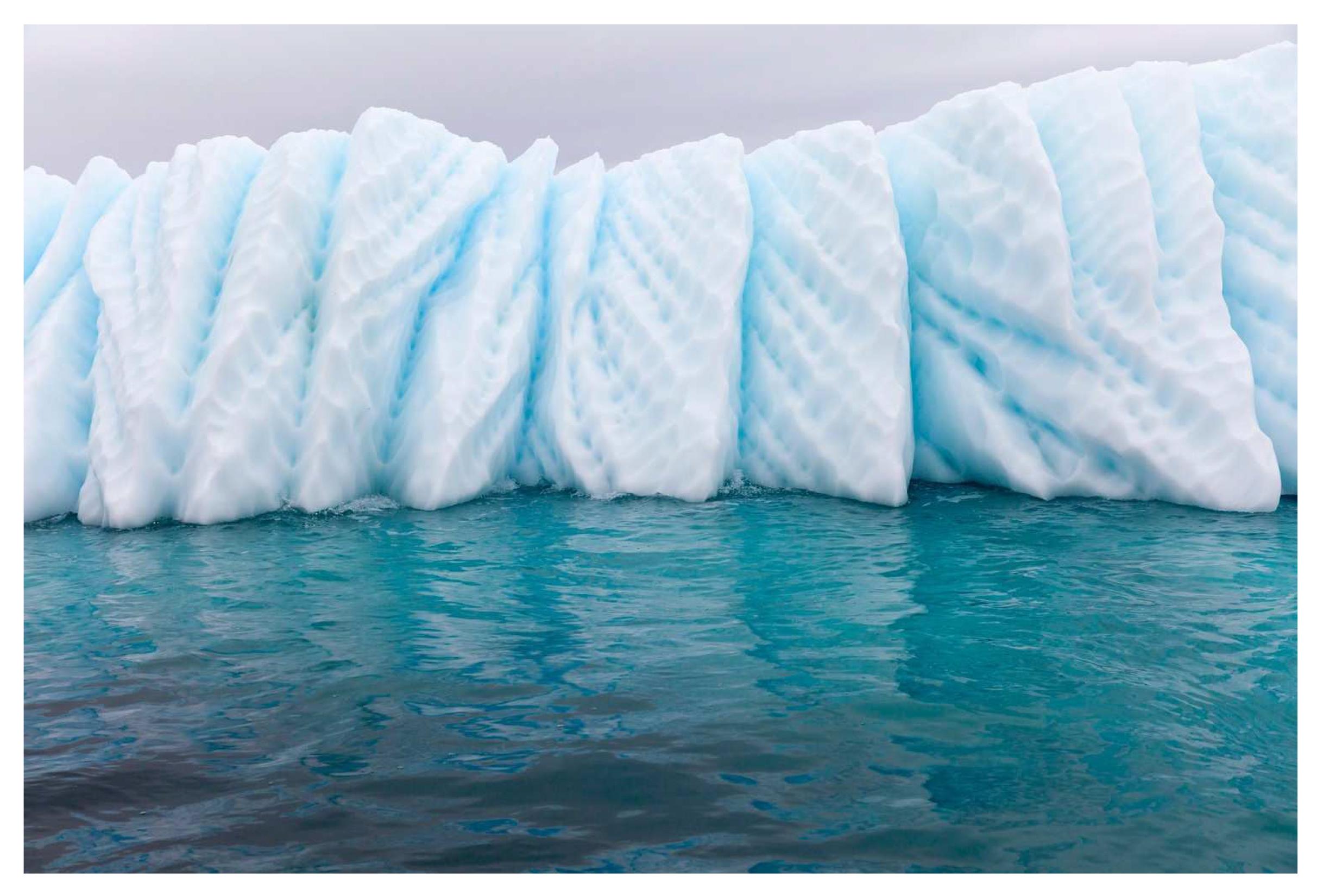 Bonnie Lautenberg Landscape Photograph - Fragile Elements 7, Antarctic icebergs landscape photograph 