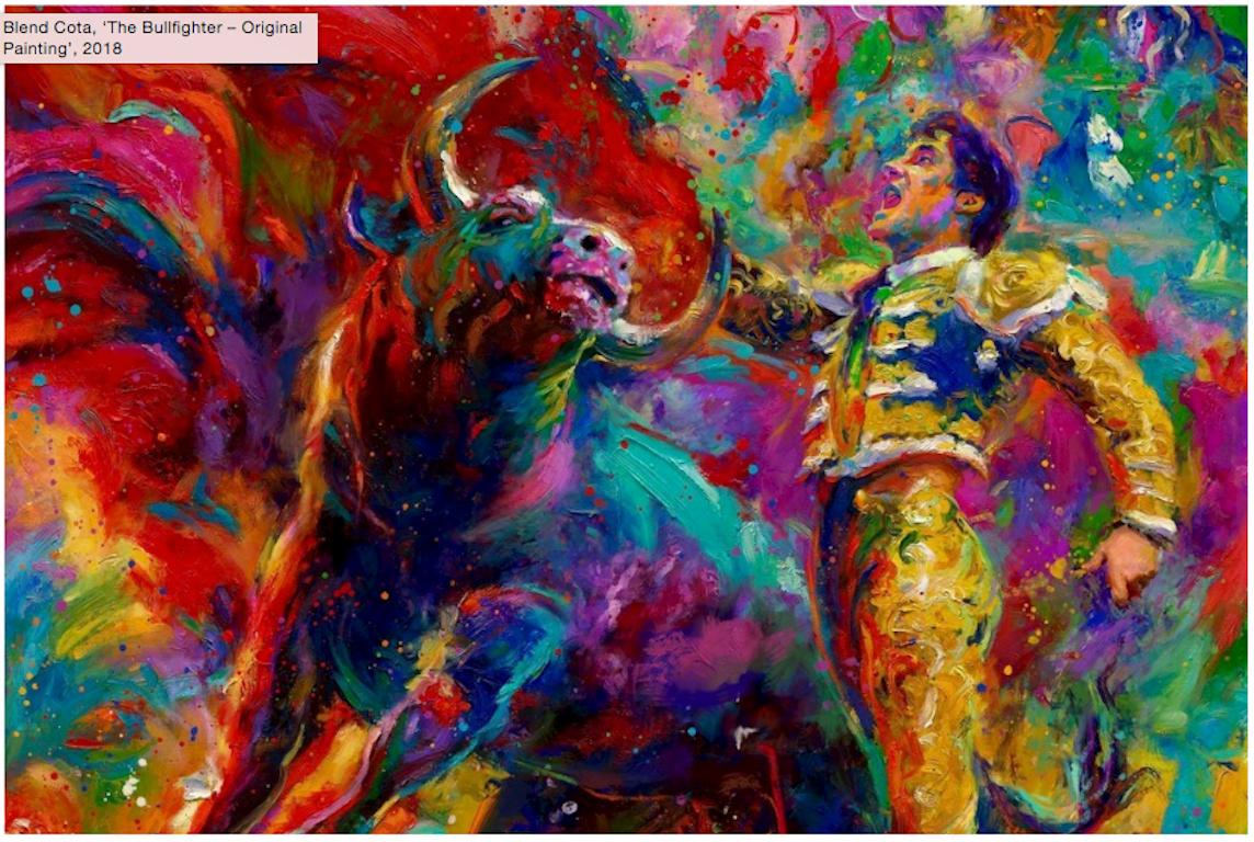 bull fighter painting