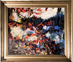 Fleuret Ver IV  Toile à l'huile de Redina Tili