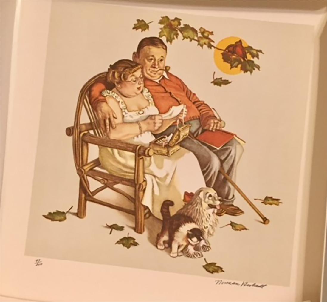 Suite de Quatre âges d'amour 1 - Lithographie de Norman Rockwell en vente 1