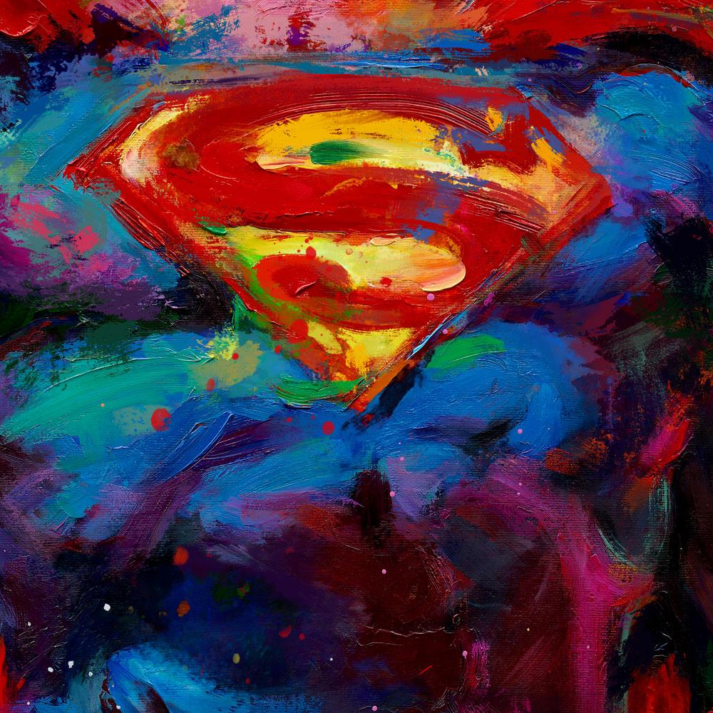 superman painting on canvas