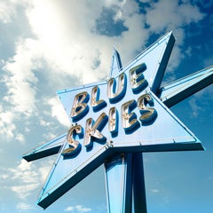 "Blue Skies" - Limited Edition Print by Matthew Ehrmann / Vintage Sign