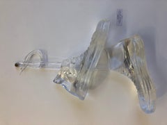 Crystal Clear Converse - Original Pop Art Resin Sculpture by Chris Bakay