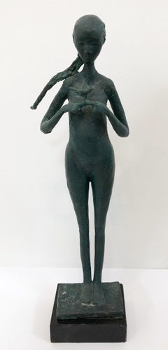 "Meeting Points" - Original Bronze Sculpture by Hadiya Finley