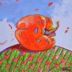 Pickle Pepper - Original Painting by Linda Stelling