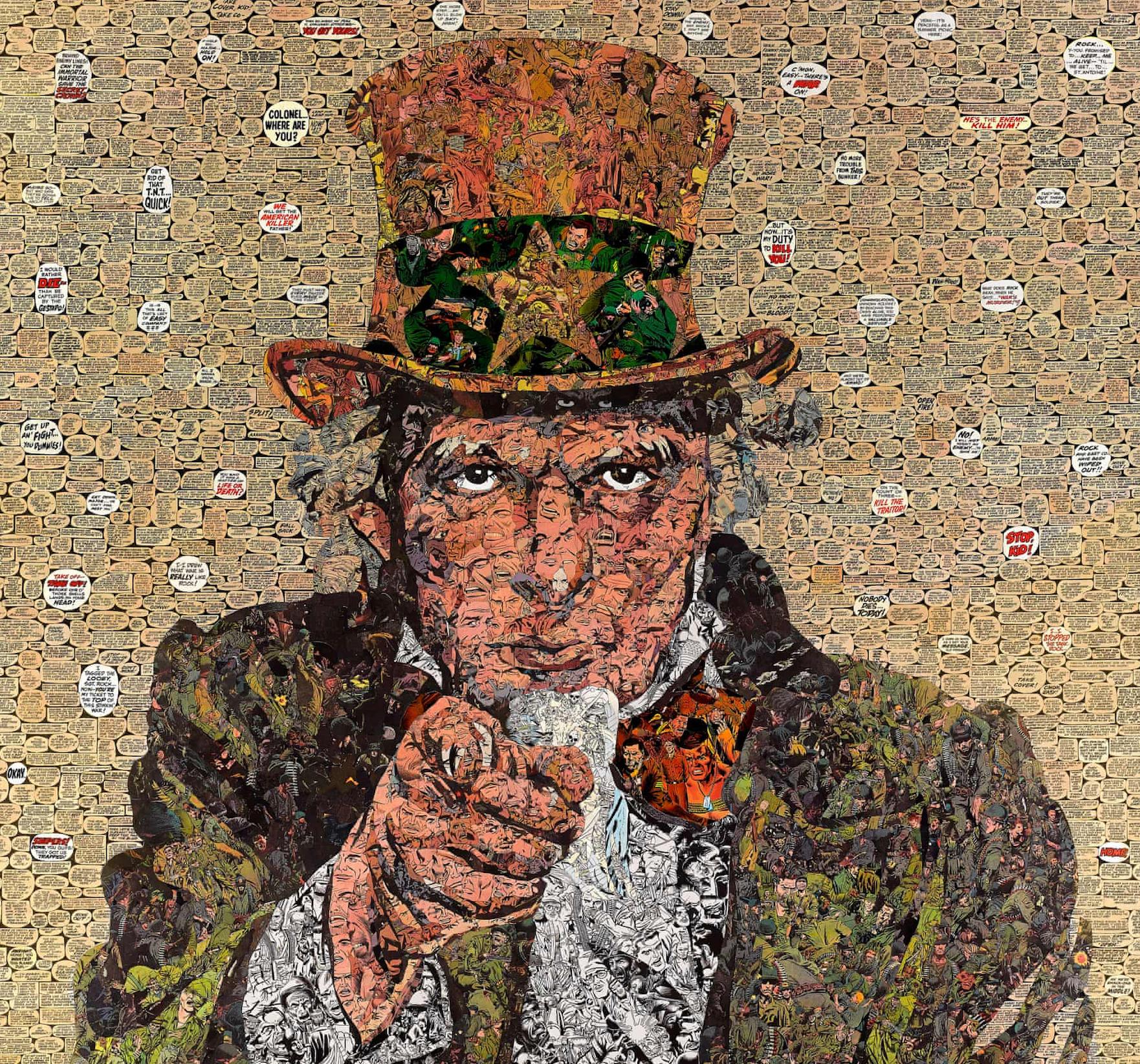 Uncle Sam - Pop Art, Contemporary, American Culture, Collage, Man - Print by Unknown