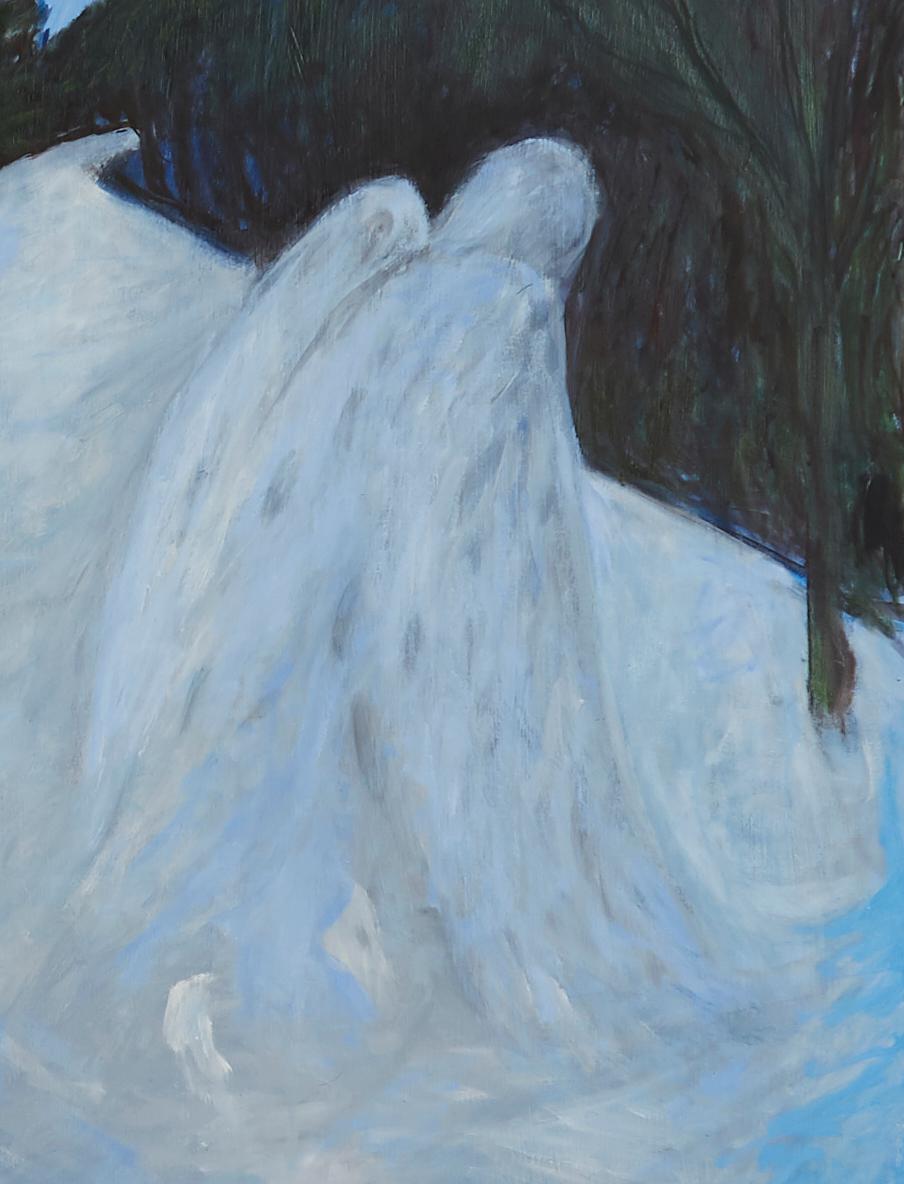 Winter Angel  - Painting by Rae Johnson