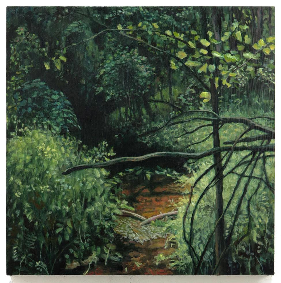 Amy Talluto Landscape Painting - Orange Pool