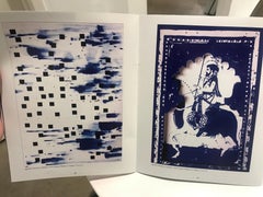 Untitled Indigo painting/ 3-D drawing on hand cut paper