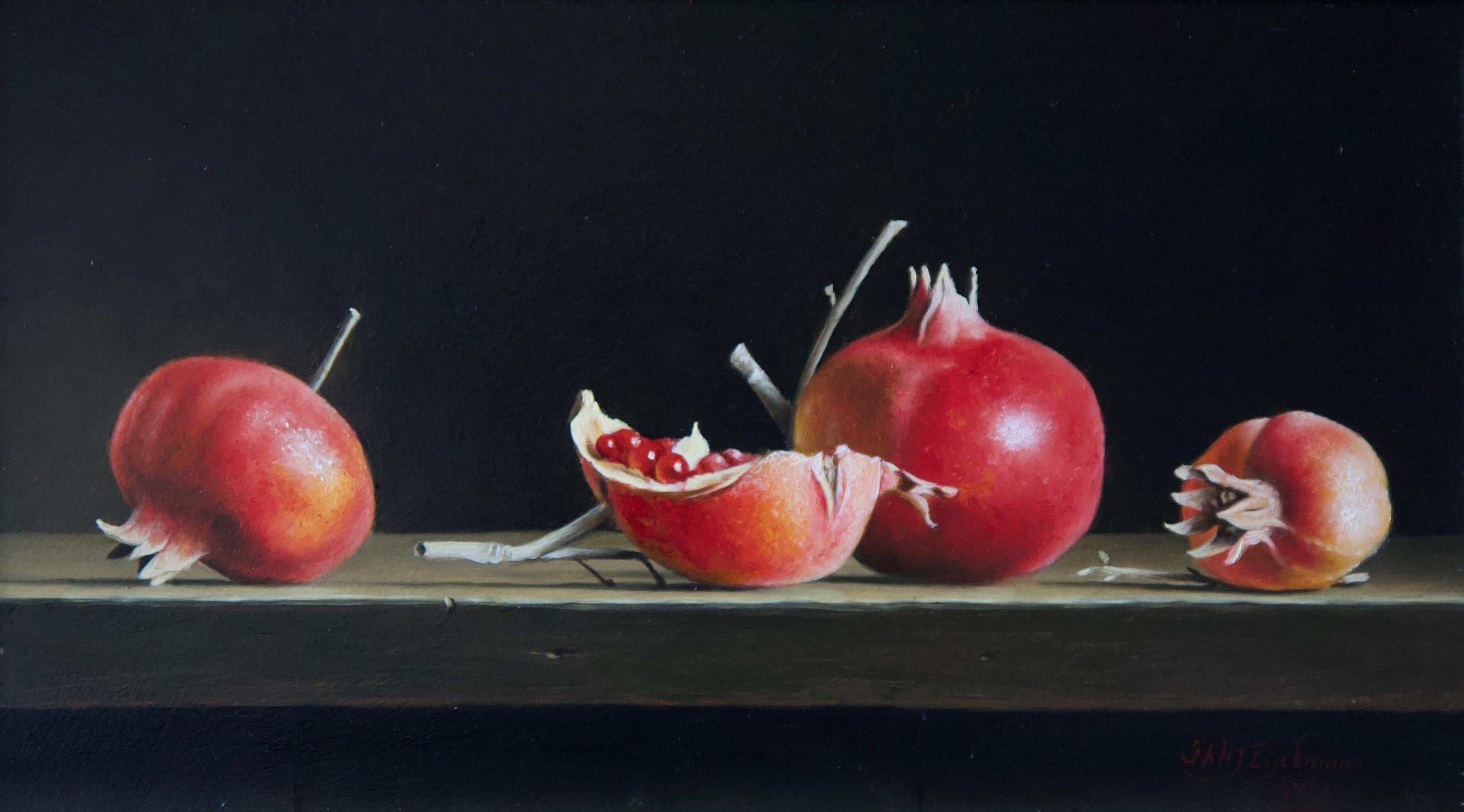 Pomegranates - Painting by Stefaan Eyckmans