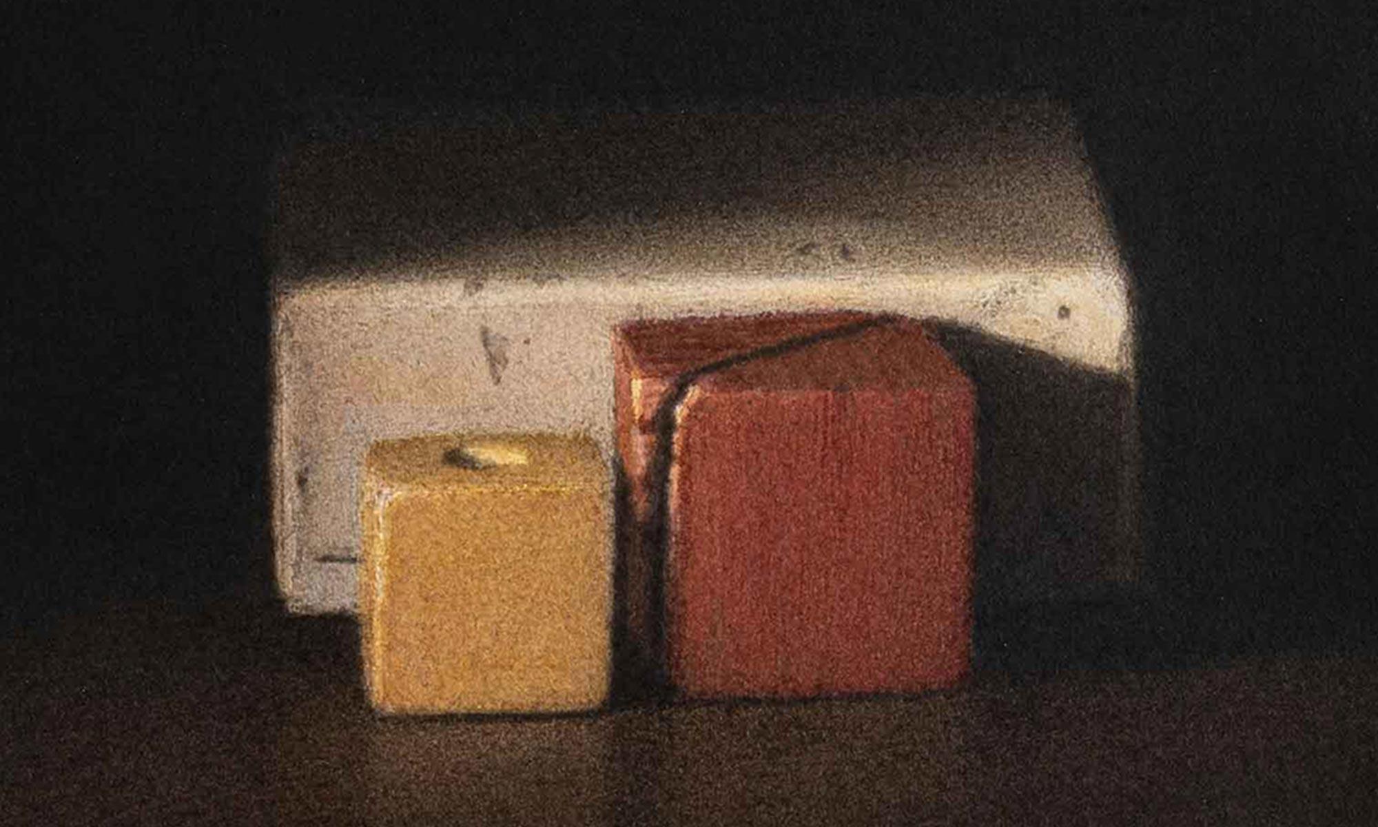 Cube Jaune, Cube Rouge - Art by Catherine Jansens