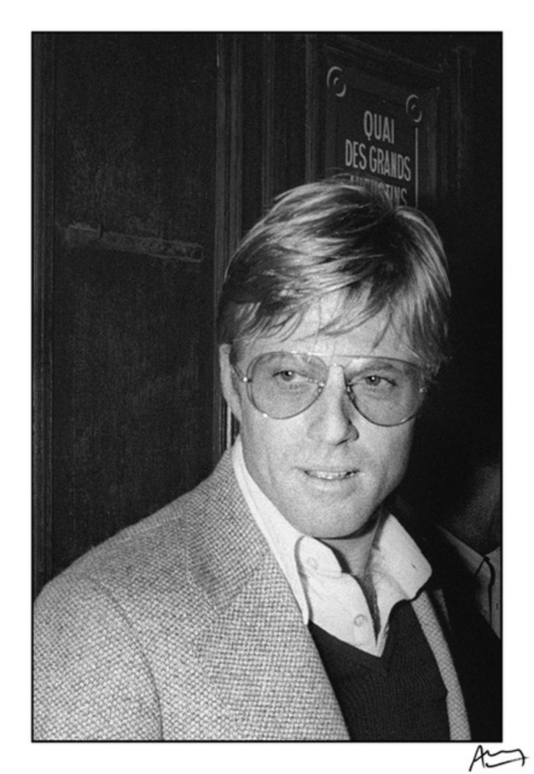 Robert Redford Francis Apesteguy Portrait Black and White Photography