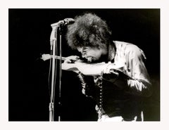 Jimi Hendrix Paris Olympia 1967 Christian Rose Portrait lack and White Photo