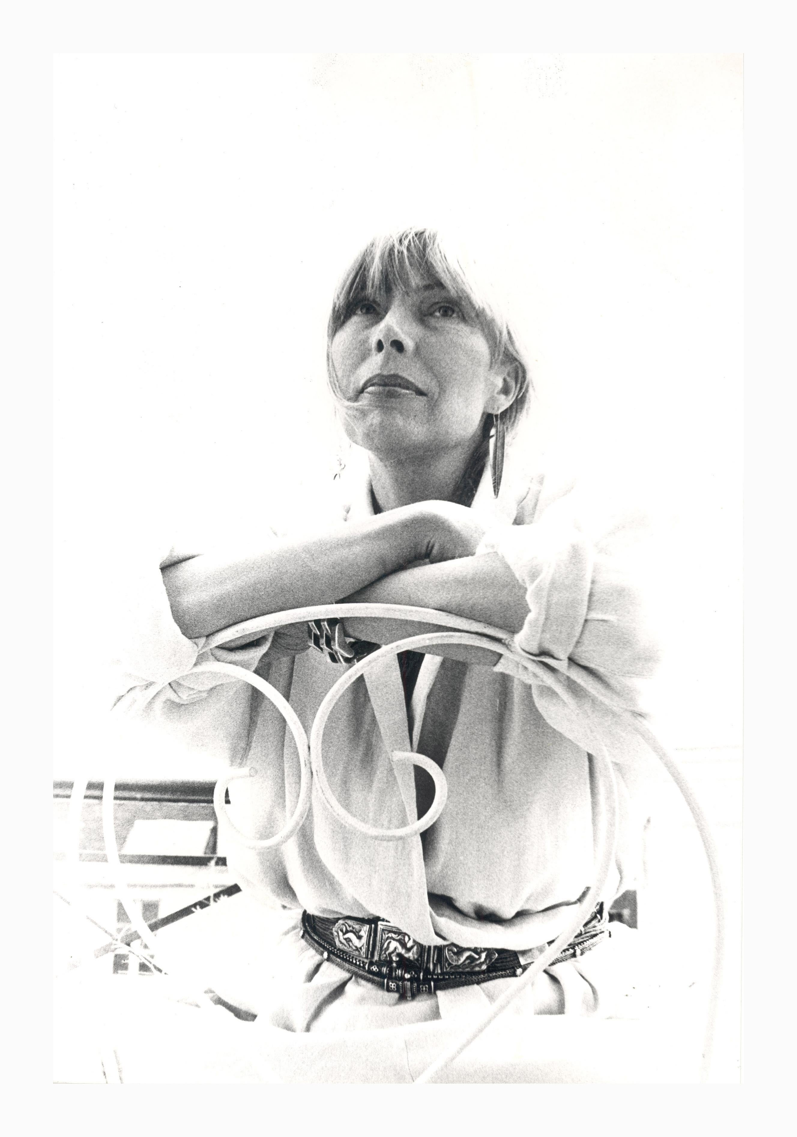 Christian Rose Black and White Photograph - "L'Hotel" 2nd May 1988 Joni Mitchell Photography black and white