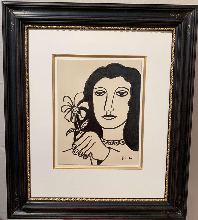 Jeune femme - Art by Fernand Léger