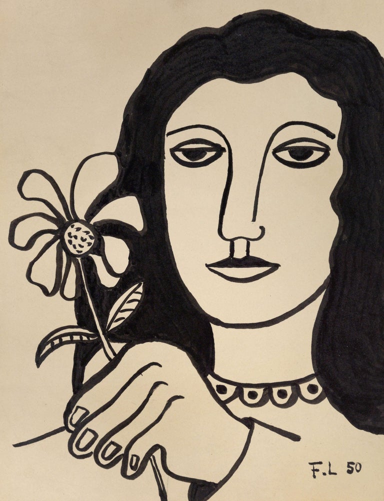 Fernand Léger Portrait - Jeune femme