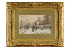 The Paris Hotel de Ville , Watercolor signed Signed E. Galien Laloue, circa 1920