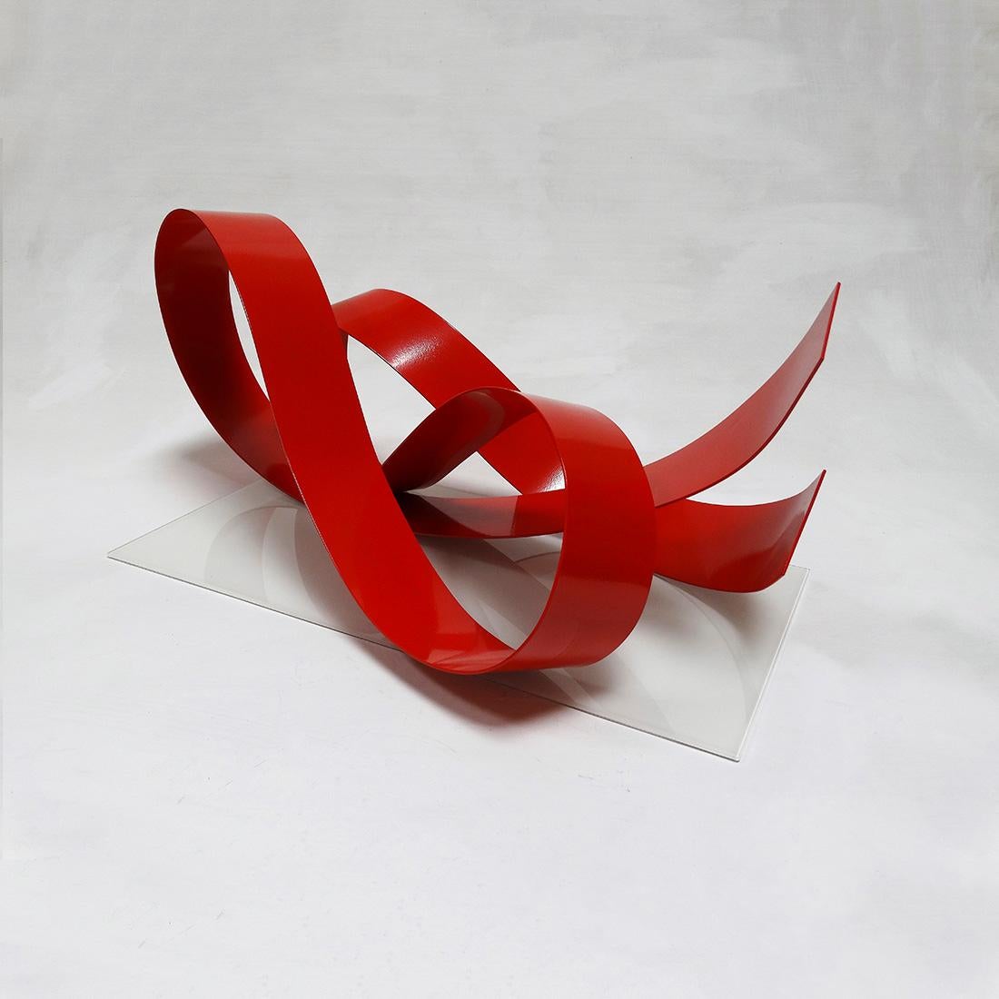 Corbant Red 3 - Abstract, Outdoor Sculpture, Contemporary, Art, Rafael Amorós For Sale 2