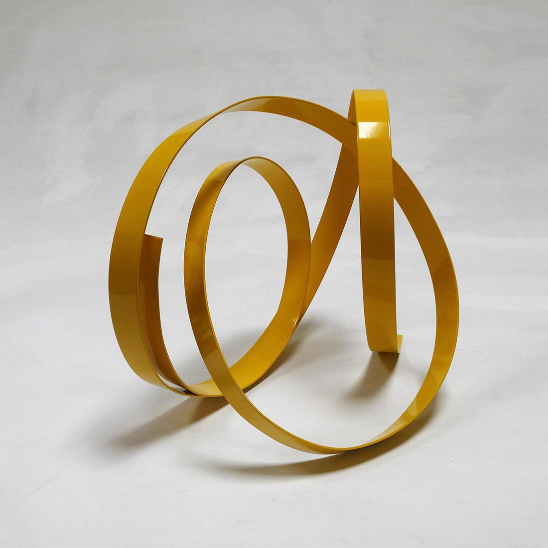 Corbant Yellow 5 - Abstract, Outdoor Sculpture, Contemporary, Art, Rafael Amorós For Sale 1