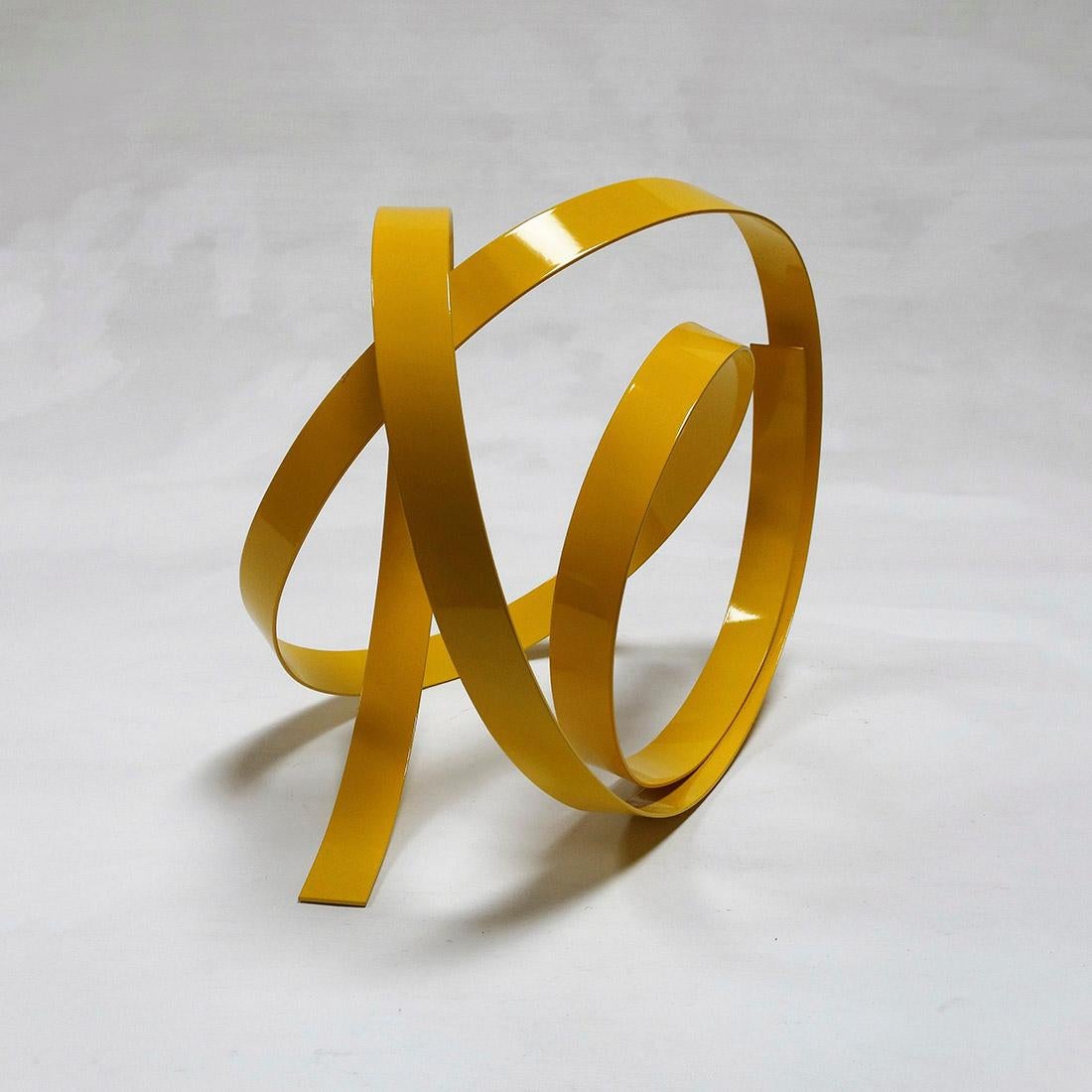 Corbant Yellow 5 - Abstract, Outdoor Sculpture, Contemporary, Art, Rafael Amorós For Sale 2