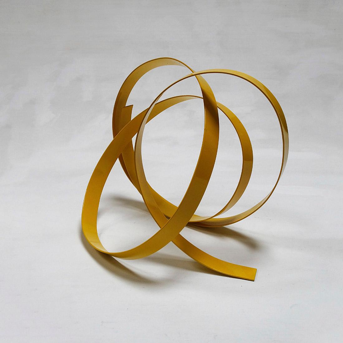 Corbant Yellow 5 - Abstract, Outdoor Sculpture, Contemporary, Art, Rafael Amorós For Sale 3