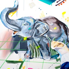 Herencias 6 - Painting, Mixed Media, Pop Art, Street Art, Alejandra de la Torre