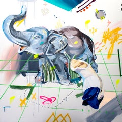 Herencias 6 - Painting, Mixed Media, Pop Art, Street Art, Alejandra de la Torre