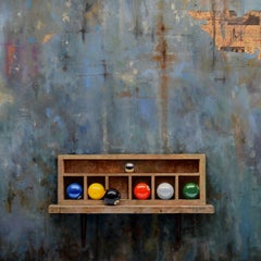 Juego de Bolas II - Oil Painting, Hyperrealism, Contemporary, Art, Luis Gomez