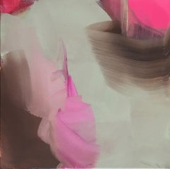 Rosebud - Abstract Painting, Pastel Colors, Pink, Contemporary, Art, Peggy Cozzi