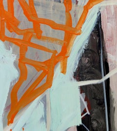 Fork - Expressionist, Abstract Painting, Contemporary, Art, Wood, Karl Bielik