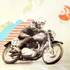 Triumph - Collage, Mixed Media, Moto, Vintage, Contemporary, Kareem Rizk