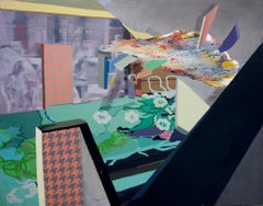 Interacción - Surrealist Painting, Abstract, Contemporary, Art, Ricardo Gonzalez
