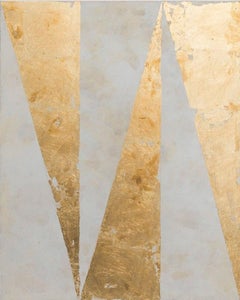 6x6 I - Peinture, Abstrait, Feuille d'or, Bois , Contemporain, Art, Pol Pintó