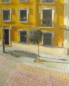 Sol - Oil Painting, Realism, Contemporary, Art, Yellow, Tree, Félix de la Concha