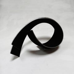 Línies 02 - Metal, Abstract Sculpture, Contemporary, Art, Silver, Rafael Amorós