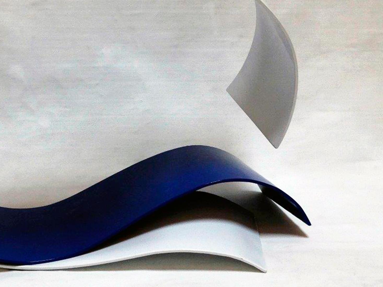 Corbant Blue 02 - Metal, Abstract Sculpture, Contemporary, Art, Rafael Amorós For Sale 1