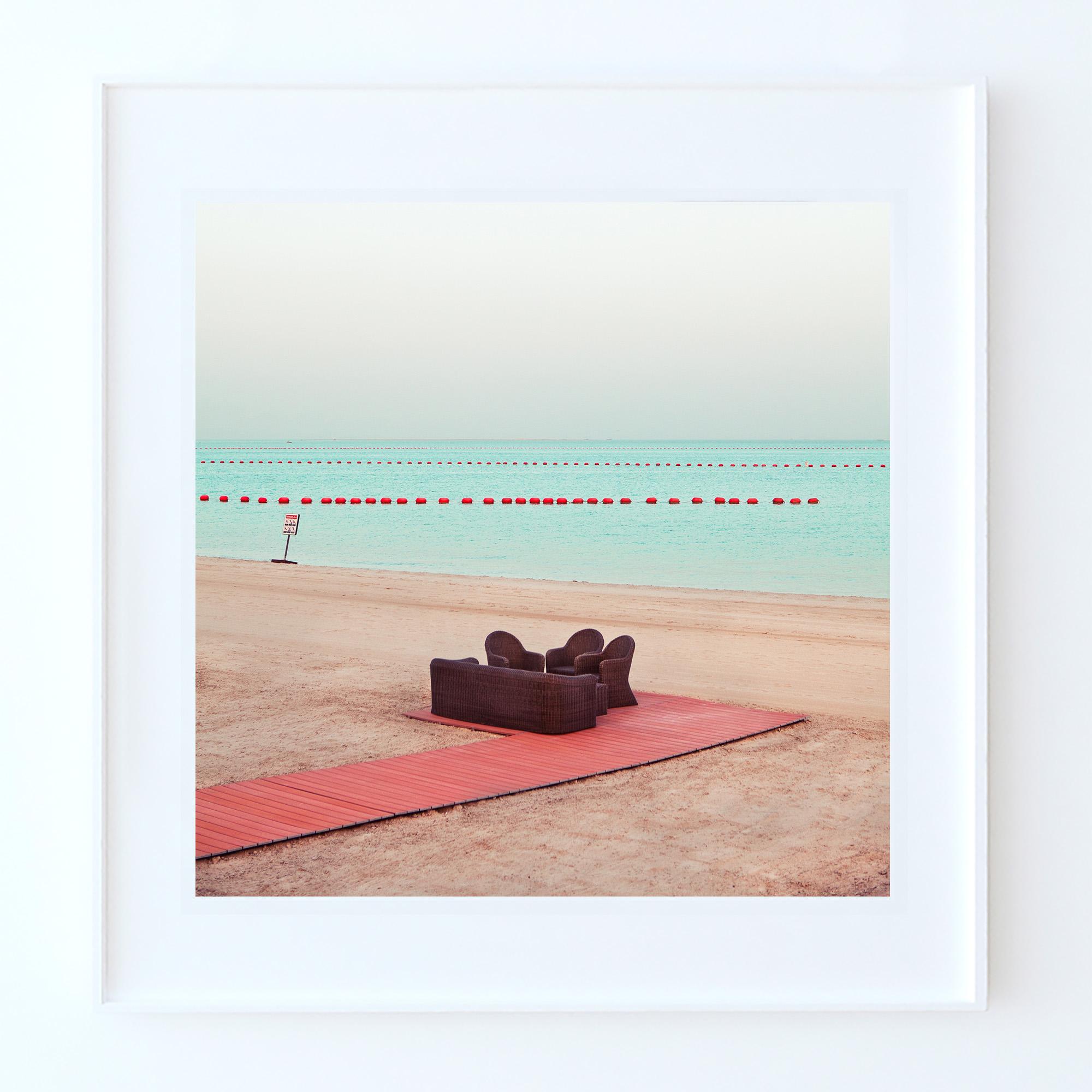 Doha - Fine Art Photography, Landscape, Pink, Contemporary, Art, Roger Grasas For Sale 2