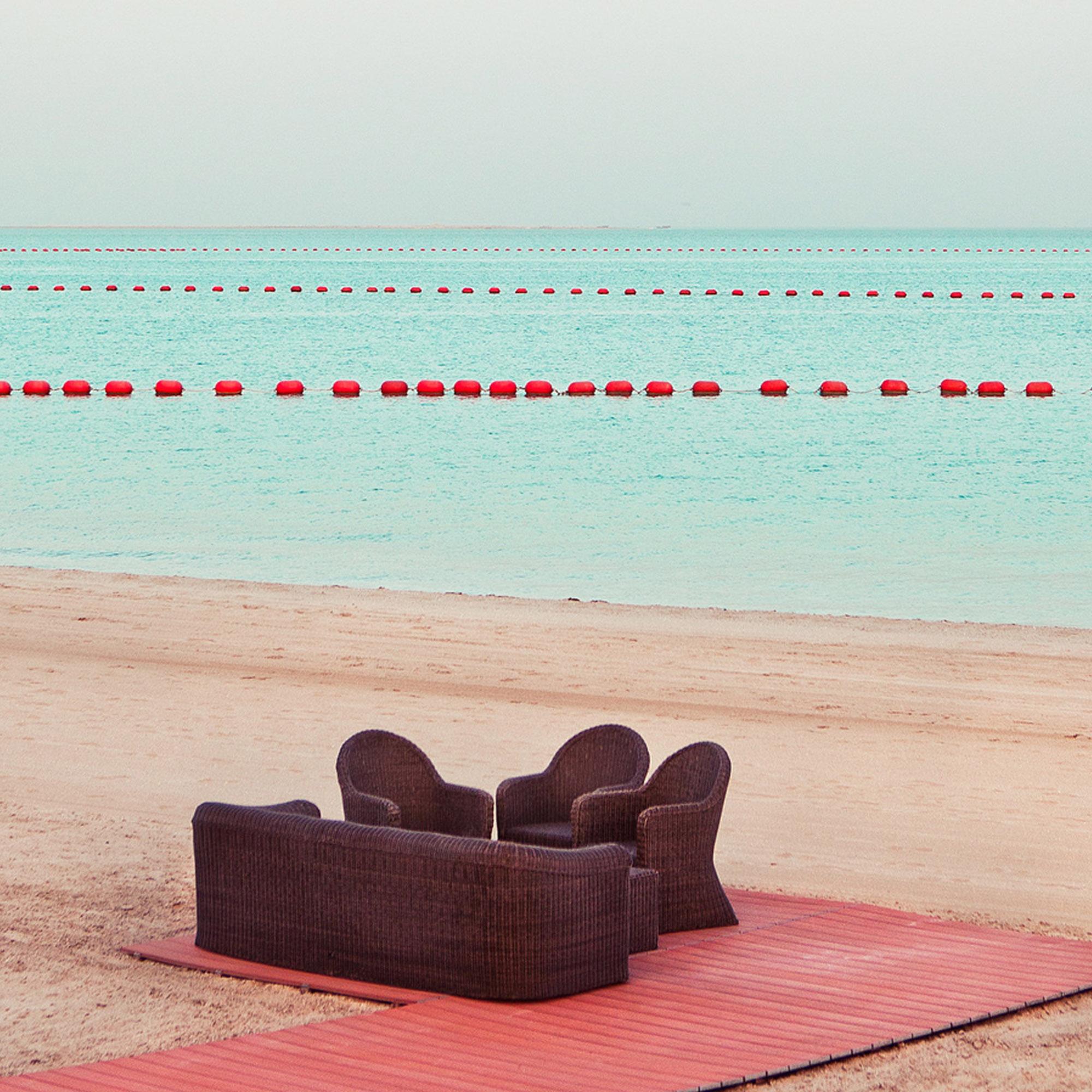 Doha - Fine Art Photography, Landscape, Pink, Contemporary, Art, Roger Grasas For Sale 1