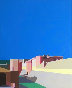 Fortresse - Abstract Painting, City Landscape, Contemporary, Art, Marcos Peinado
