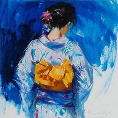 YUKATA IV - Impressionist Painting, Japanese, Contemporary, Art, Mónica Castanys