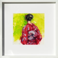 YUKATA V - Impressionist Painting, Japanese, Contemporary, Art, Mónica Castanys