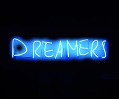 Dreamers - Neon Wall Sculpture, Conceptual, Contemporary, Art, Kim Anna Smith