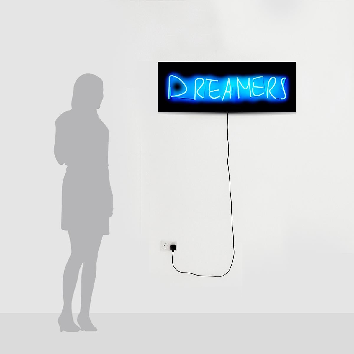 Dreamers - Neon Wall Sculpture, Conceptual, Contemporary, Art, Kim Anna Smith For Sale 3