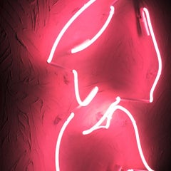 More kisses - Neon, Wall Sculpture, Pink, Contemporary, Art, Kim Anna Smith