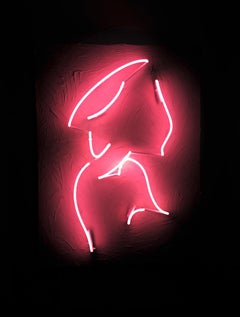 More kisses - Neon, Wall Sculpture, Pink, Contemporary, Art, Kim Anna Smith